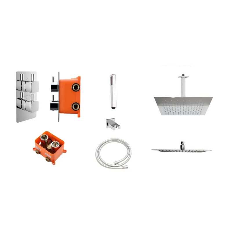Inbouw Regendoucheset Best Design Piazza met Inbouwbox P-200 x 200 Beperkt Aanbod