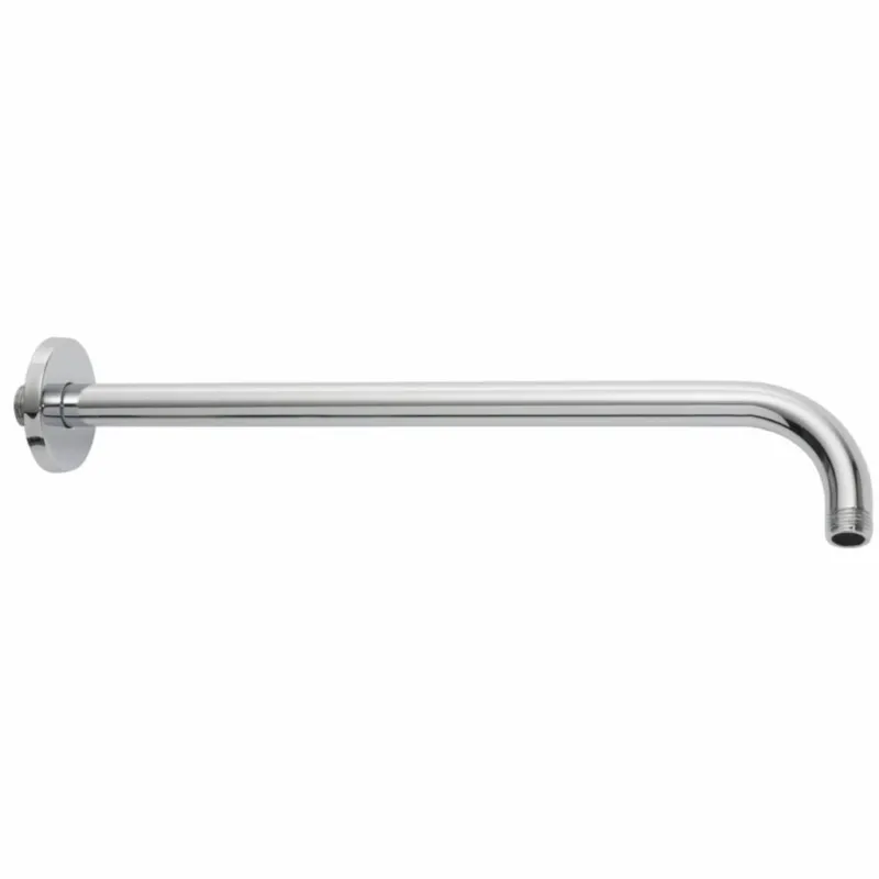 Premium Wiesbaden gebogen douche-arm rond muur. 45cm chroom