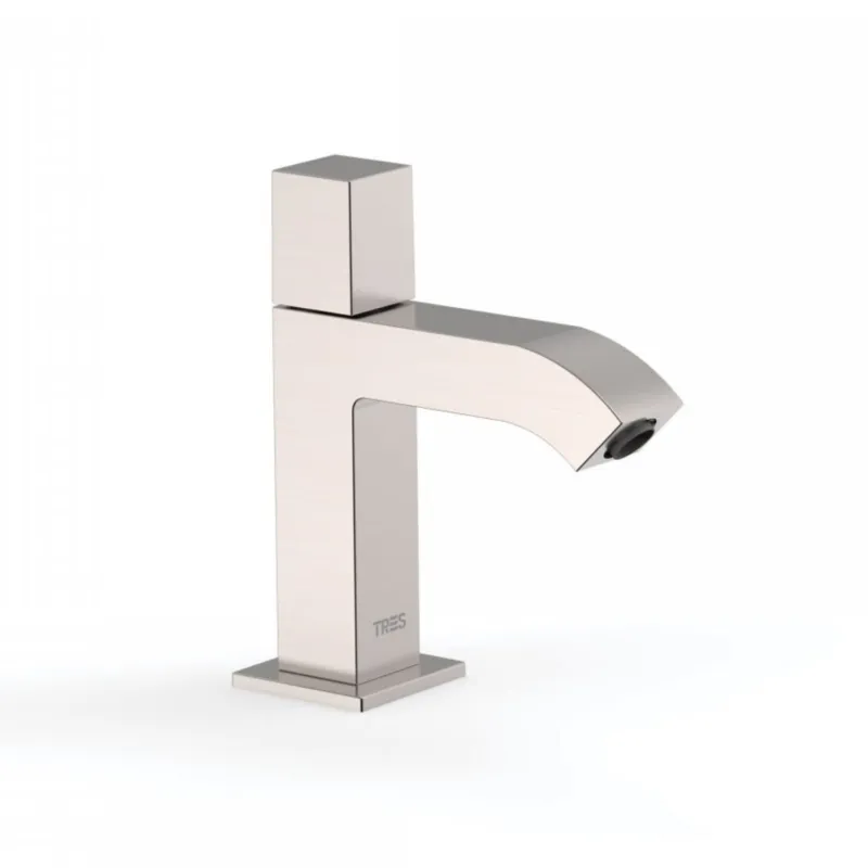 Fonteinkraan Tres Cuadro Exclusive Vierkant 1 Waterleiding of Voormengsysteem RVS Snelle Levering