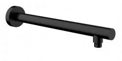 luxe douche-arm rond muurbev.45cm zwart Must-Have