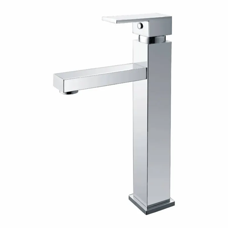 Op = Op Wastafelmengkraan A-Line Hoog Model Chroom