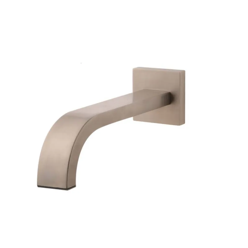 Inbouwuitloopkraan Vierkant 25Cm 1/2" Rvs Op = Op