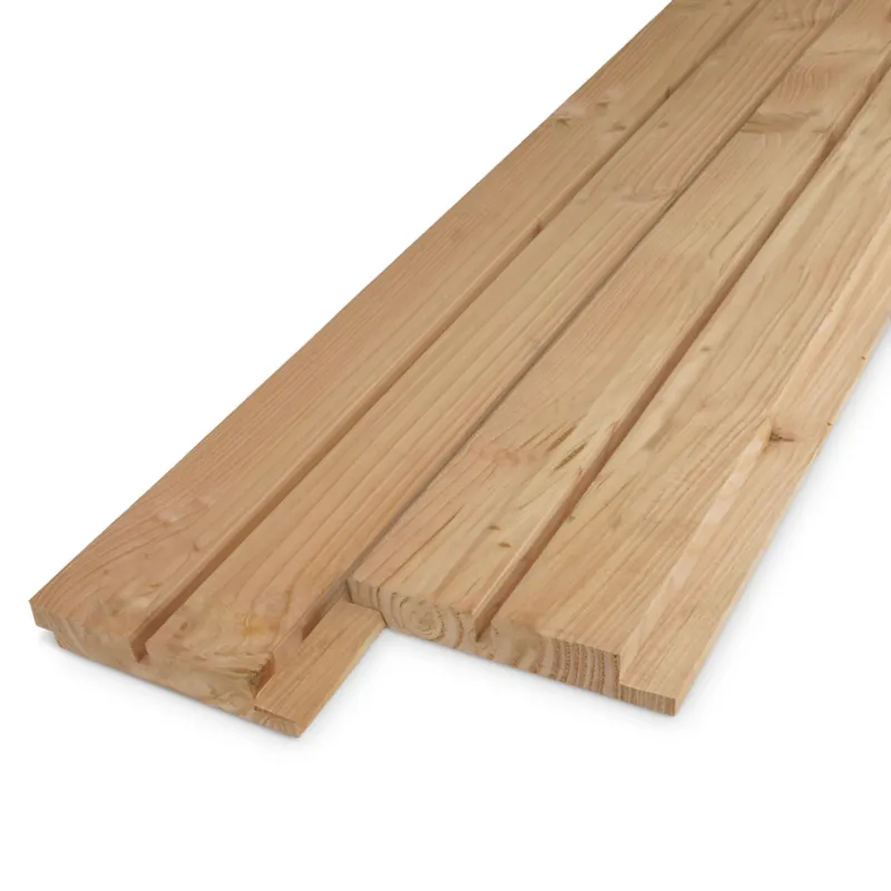 Fabrieksprijs douglas - rabat Douglas dubbel blokprofiel (50/50) - 21x125 mm - geschaafd - blokprofiel - douglashout KD 18-20% - Douglas dubbel blokprofiel (50/50) - 21x125 mm - geschaafd: 500 cm