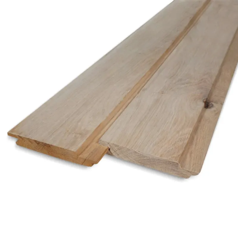 Superprijs eiken - rabat Eiken channelsiding - 21x115 mm - geschaafd - channel siding - eikenhout KD 8-12% - Eiken channelsiding - 21x115 mm - geschaafd: 370 cm