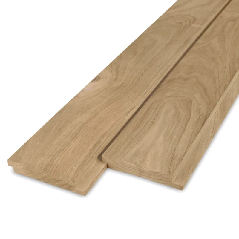 Speciale Aanbieding eiken - rabat - KD Eiken enkel blokprofiel - 21x125 mm - geschaafd - blokprofiel - eikenhout KD 8-12% - Eiken enkel blokprofiel - 21x125 mm - geschaafd: 270 cm