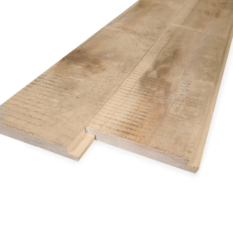 Uitverkoop eiken - rabat Eiken sponningplank - 18x170 mm - zichtzijde fijnbezaagd / ruw - shiplap - eikenhout AD 20-25% - Eiken sponningplank - 18x170 mm - ruwe zichtzijde: 350 cm