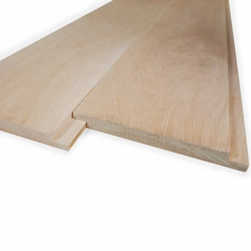 Speciale Aanbieding eiken - rabat - KD Eiken sponningplank - 21x135 mm - geschaafd - shiplap - eikenhout KD 8-12% - Eiken sponningplank - 21x135 mm - geschaafd: 370 cm