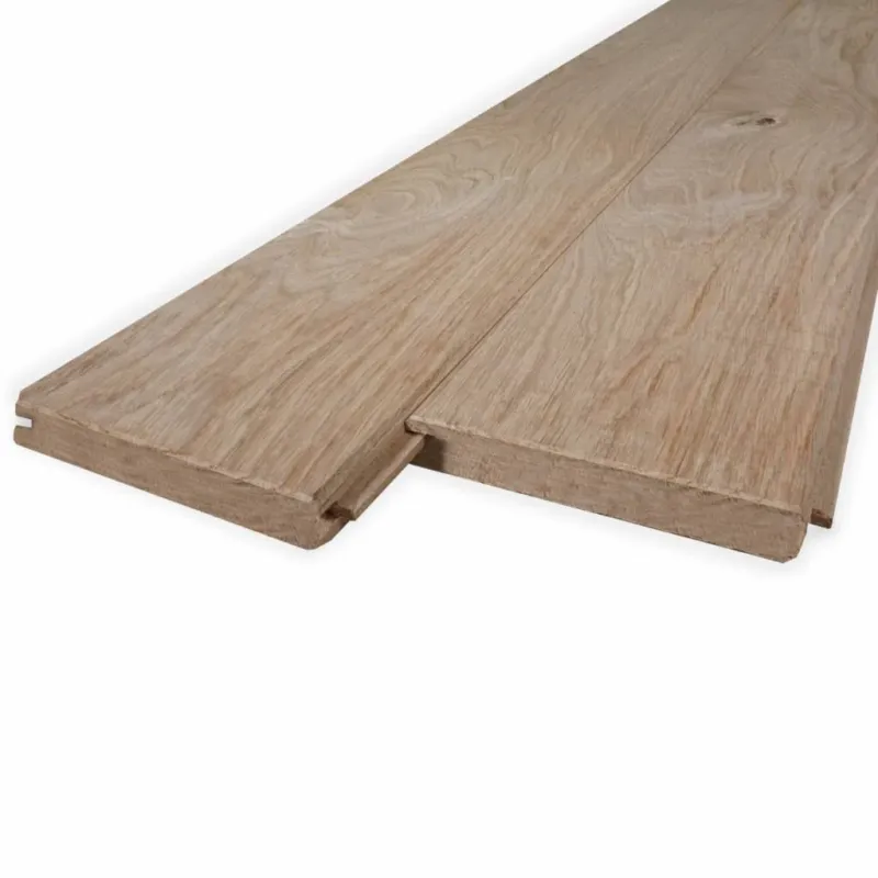 eiken - vellingdeel - KD Eiken vellingdeel - 21x140 mm - geschaafd - mes en groef plank - eikenhout KD 8-12% - Eiken vellingdeel - 21x140 mm - geschaafd: 350 cm Uitverkoop