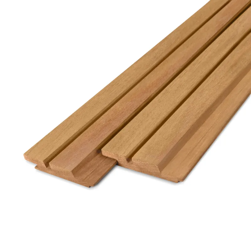 hardhout - rabat Garapa dubbel blokprofiel (50/50) (mes en groef) - 21x115 mm - geschaafd - blokprofiel (T&G) - garapa hardhout KD 18-20% - Garapa dubbel blokprofiel (50/50) (mes en groef ) - 21x115 mm - geschaafd: 485 cm Direct Verzonden