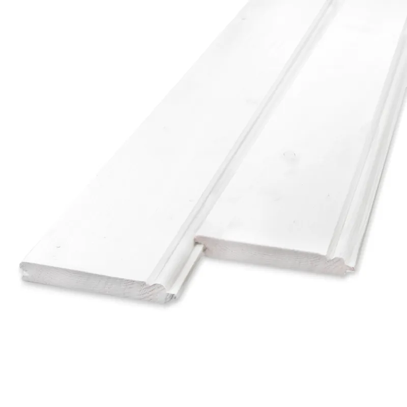 vuren - rabat - wit Gegrond vuren kraaldeel - 19x115 mm - geschaafd - kraalschroot - wit gegrond vurenhout KD 18-20% - Per bundel - 176 stuks - Gegrond vuren kraaldeel - 19x115 mm - geschaafd: 390 cm Superprijs