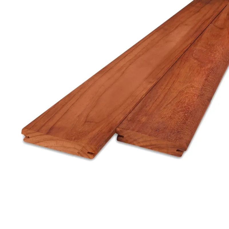 Gecertificeerd hardhout - b-fix Padoek B-fix plank - 21x64 mm - geschaafd - B-fix rabat- & vlonderplank - padouk hardhout AD 20-25% - Padoek B–fix plank - 21x64 mm - geschaafd: 390 cm
