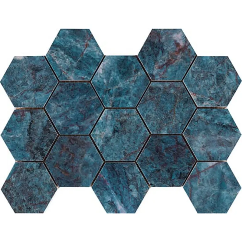 Wandtegel Douglas & Jones Marbles Mozaïek 32.5x22.5 cm LX Kionia Azzurro Glans (Prijs per 9 stuks) Veilige Betaling