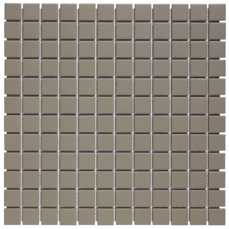 Mozaïek London 30x30 cm Onverglaasd Porselein, Mat Antislip En Donker Grijs (Prijs Per m2) Bestseller