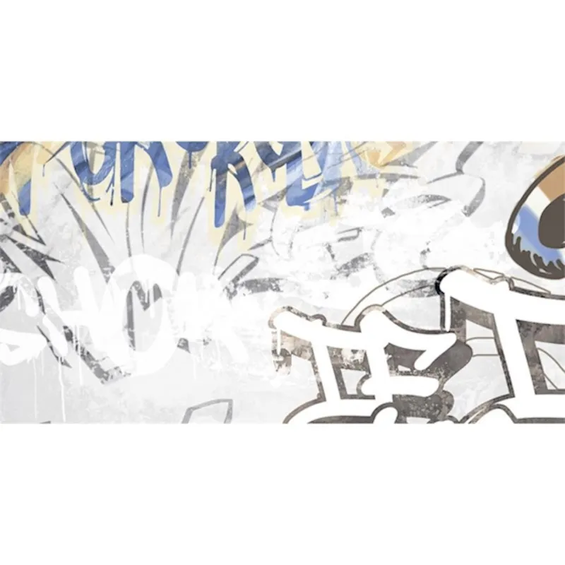 Seizoensaanbieding Wandtegels Energieker City Plaster Graffiti 60x120 cm Mat White (Prijs per M2)