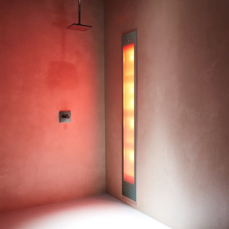 Sunshower Deluxe Organic Grey UV en Infrarood Inbouwapparaat 32x187x16 cm Aluminium Antraciet Koop Online