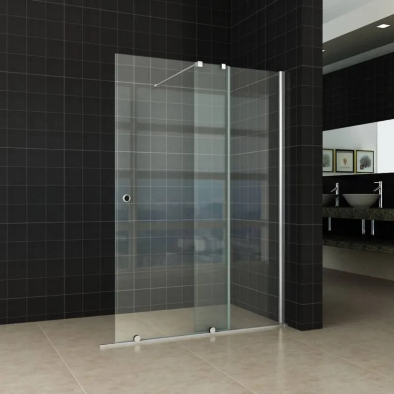 Verleng-Inloopdouche 100X200 Cm Op Rail 10Mm Nano Glas Weekendaanbieding