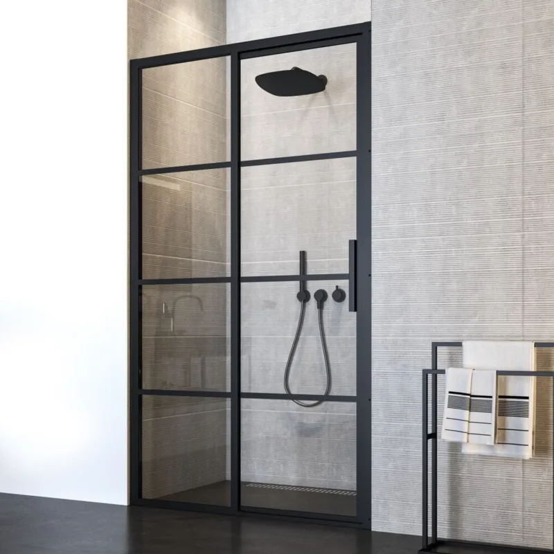 Nisdeur Sealskin SOHO Schuifdeur 120x210 cm 8 mm Helderglas (Links schuivend) Speciale Aanbieding