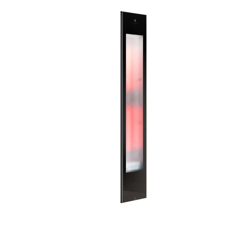 Flitsaanbieding Sunshower Pure Mat Zwart XL Infrarood Inbouwapparaat 19.9x123.8x10 cm Aluminium Mat Zwart