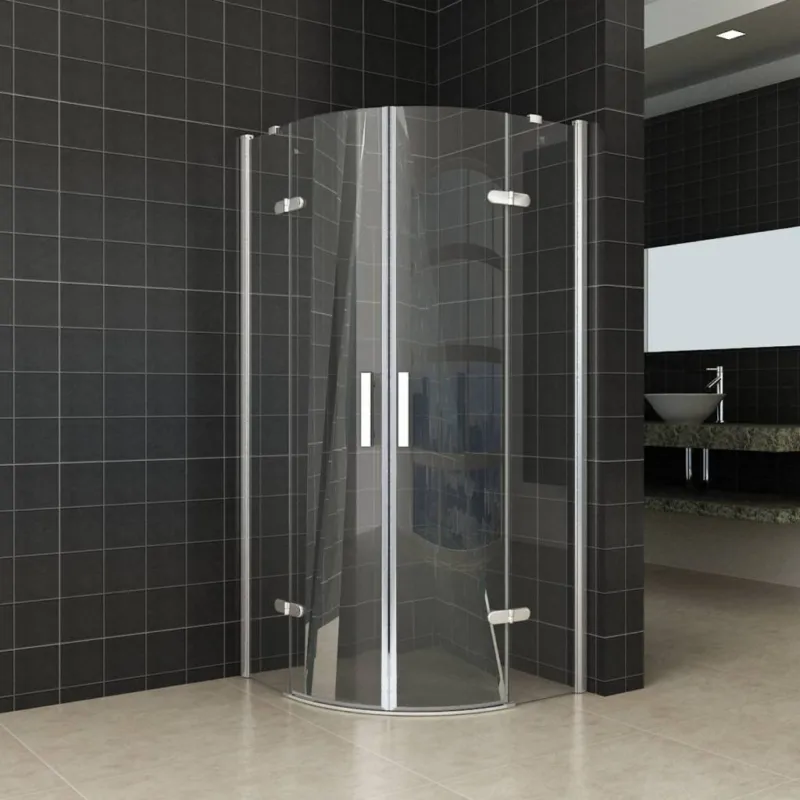 Betaalbaar Douchecabine Kwartronde 90X90X200 Cm 8 Mm Anti Kalk Nano Glas