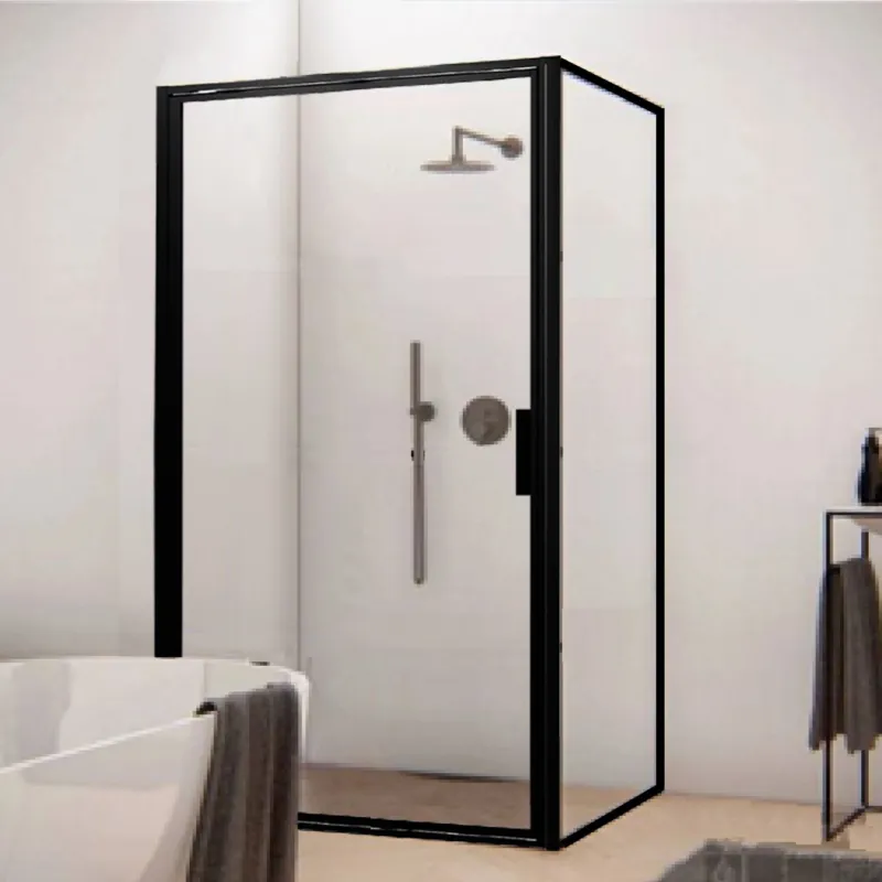 AQS Douchecabine Recta 90 cm met Nano Glas en Mat Zwart Profiel (ALLE MATEN) Flitsaanbieding