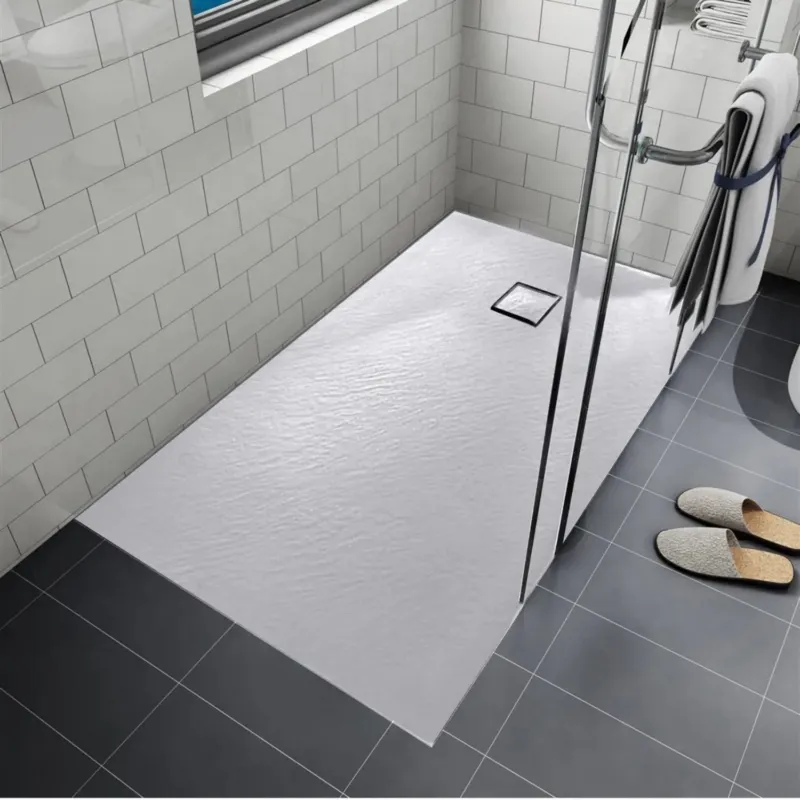 Douchebak AquaSplash Naxos SMC 120x80 cm Stone-look Mat Wit Alleen Vandaag
