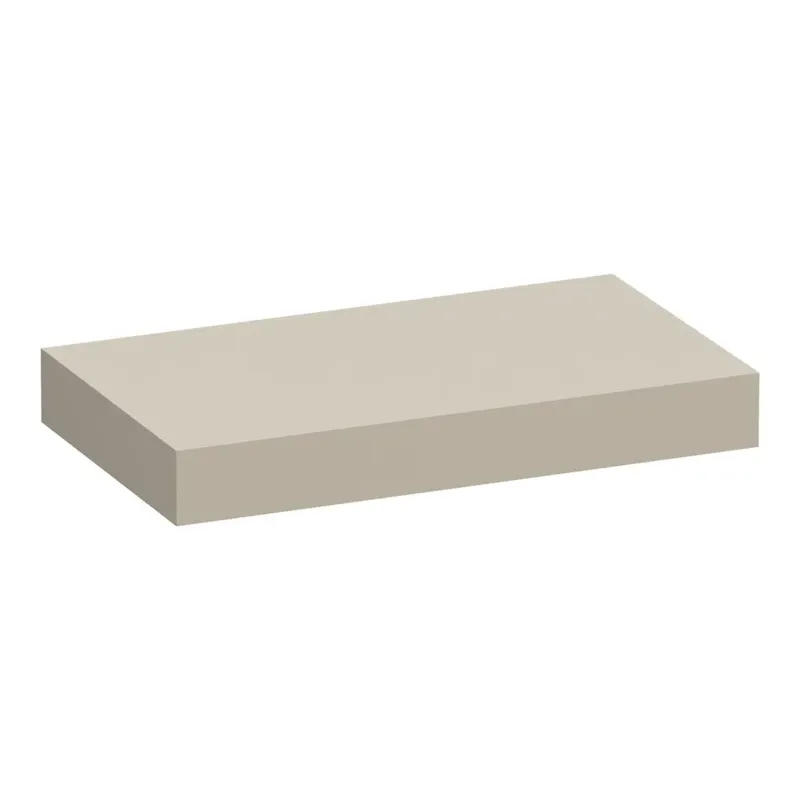 Brauer Creek vrijhangend wastafelblad 80cm beige mat Fabrieksprijs