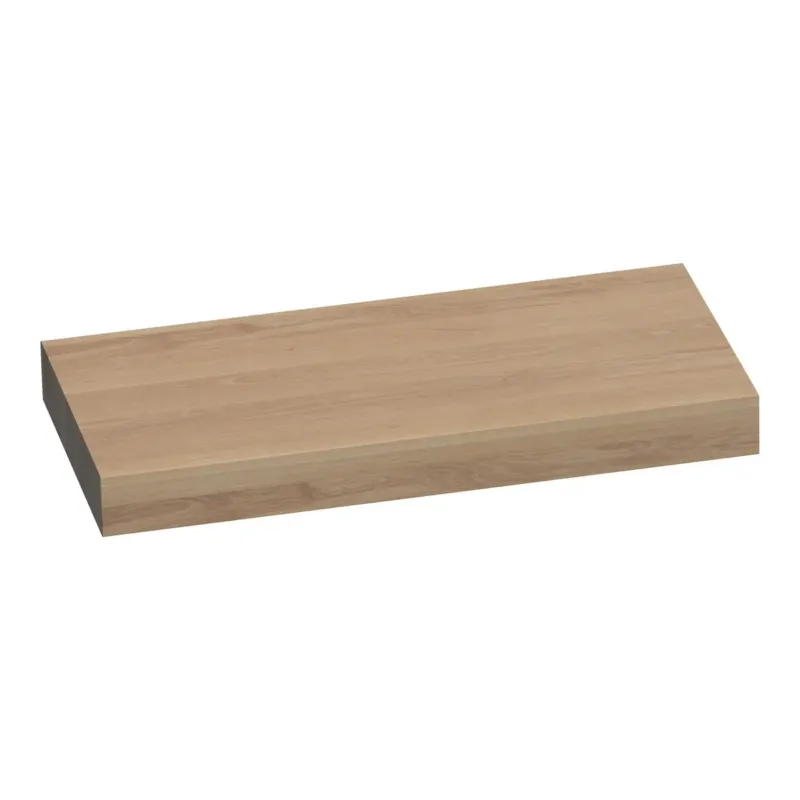Hoge Kwaliteit Brauer Creek vrijhangend wastafelblad 100cm lamellen eiken naturel