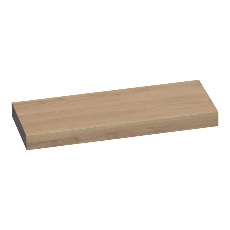 Brauer Creek vrijhangend wastafelblad 120cm lamellen eiken naturel Beste Prijs