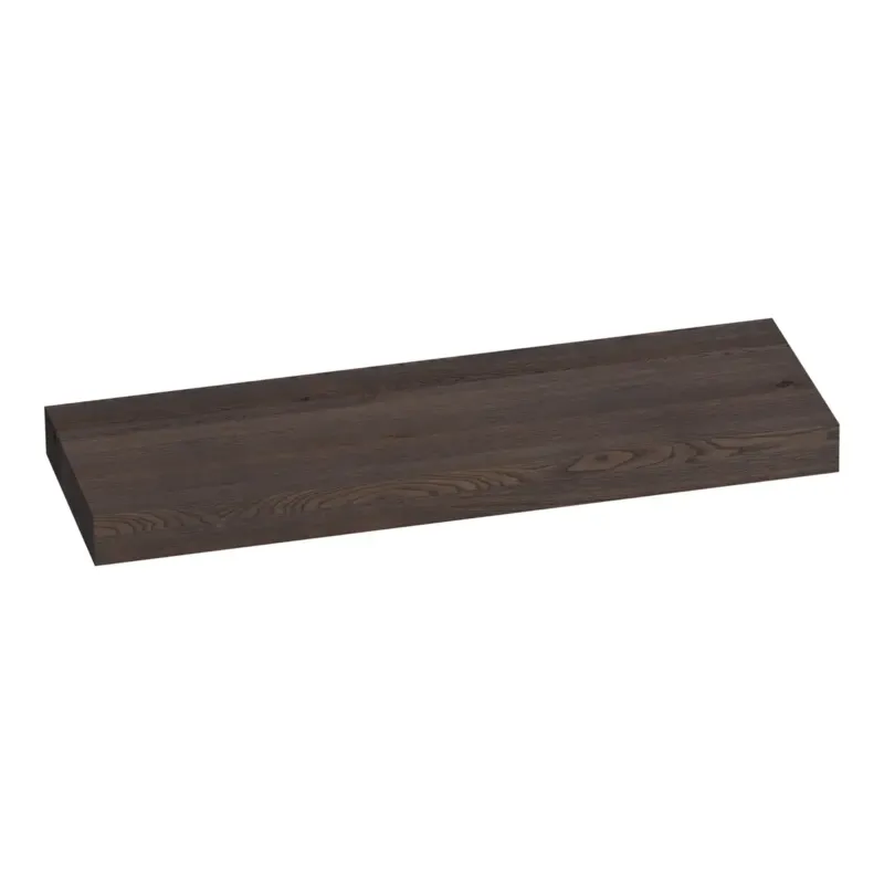 Laatste Versie Brauer Creek vrijhangend wastafelblad 140cm lamellen eiken zwart