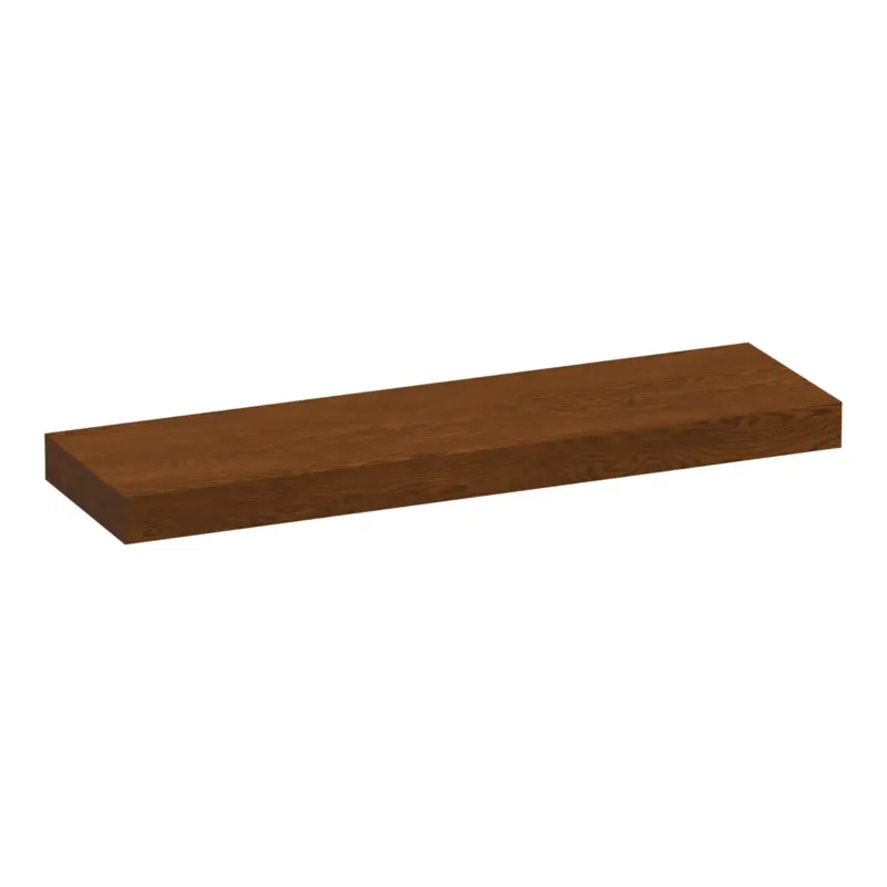 Brauer Creek vrijhangend wastafelblad 160cm lamellen eiken bruin Exclusieve Aanbieding