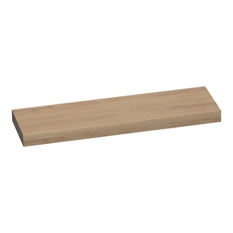 Brauer Creek vrijhangend wastafelblad 160cm lamellen eiken naturel Veilige Betaling