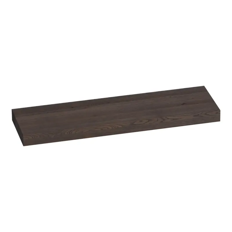 Brauer Creek vrijhangend wastafelblad 160cm lamellen eiken zwart Must-Have