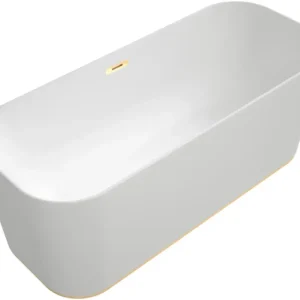 Villeroy & Boch Finion vrijstaand ligbad 170x70cm wit mat met design ring, verlichting en overloop Goedkoop
