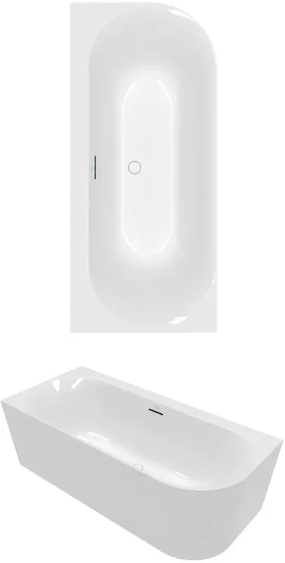 Alleen Vandaag Villeroy & Boch Loop & Friends half vrijstaand ligbad links 180x80cm wit mat