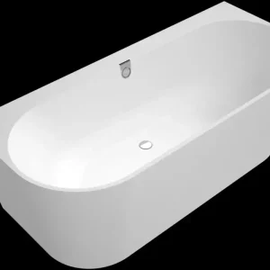 Aanbieding Villeroy & Boch Oberon 2.0 half vrijstaand ligbad 180x80cm wit mat