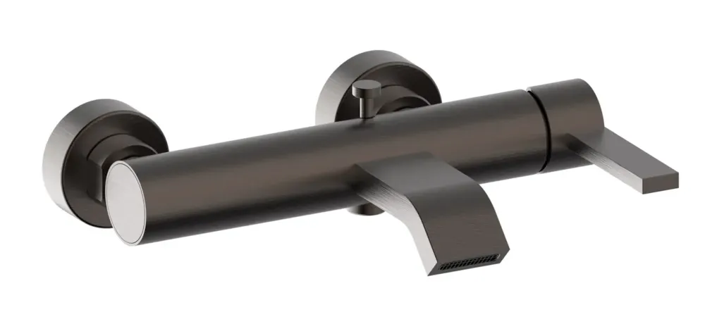 Express Levering Plieger Monza badmengkraan met omstel geborsteld gunmetal