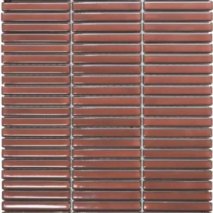 Tegelsample The Mosaic Factory Sevilla mini vinger 1.2cm mozaïek tegels 28x31 smoked cherry Laatste Kans
