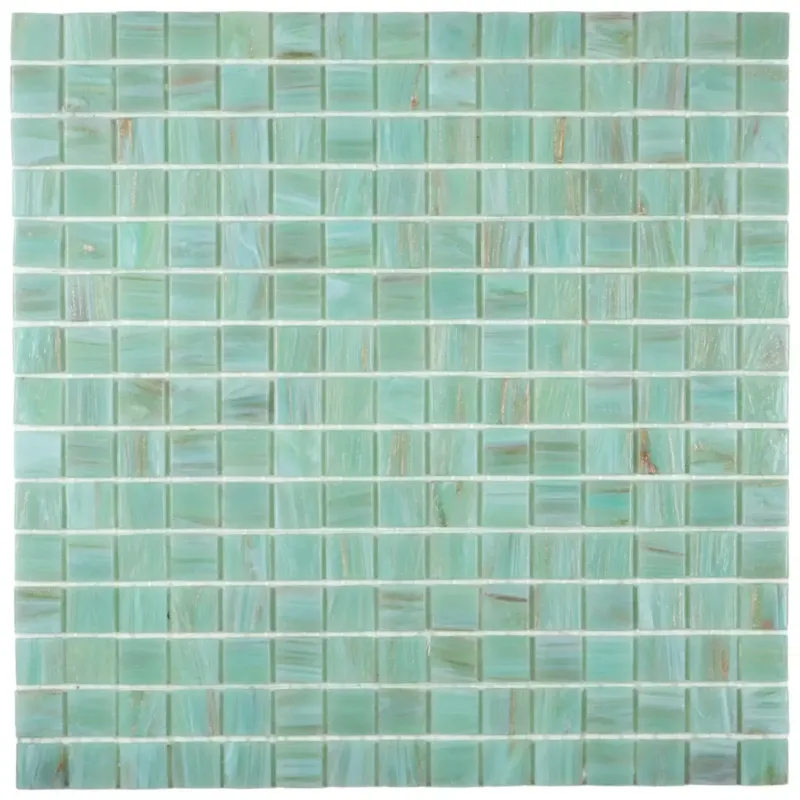 The Mosaic Factory Amsterdam Gold mozaïek tegels 32x32 aqua green glossy Express Levering