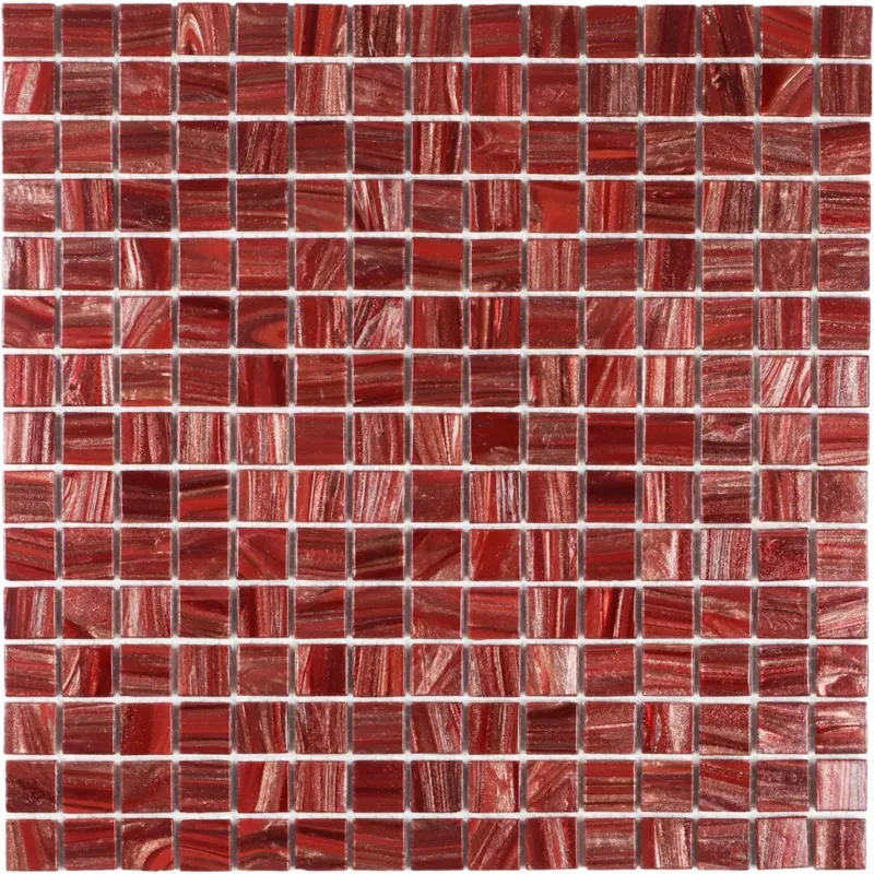 Betaalbaar The Mosaic Factory Amsterdam Gold mozaïek tegels 32x32 wine red glossy