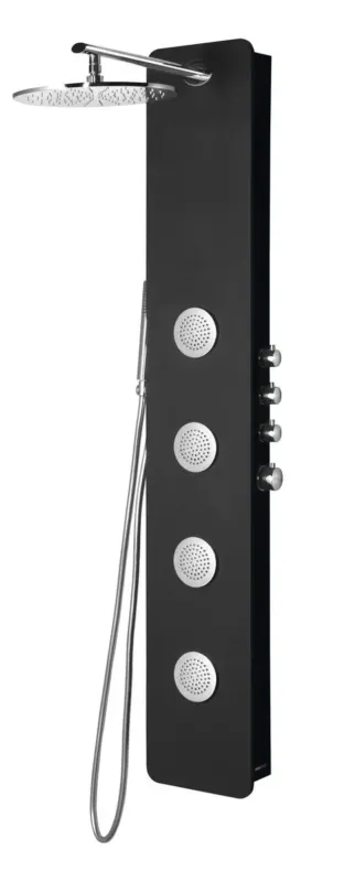 Polysan Spirit douchepaneel rond 155x25cm zwart Koop Online
