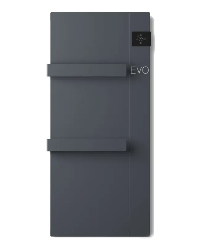 Sapho Onsen Evo elektrische badkamerradiator 1000W 40x90cm antraciet Gratis Retour