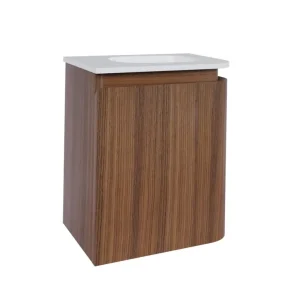 Exclusieve Aanbieding Sjithouse Epoch greeploze toiletmeubel 35cm ronding rechts eiken warm