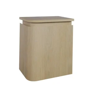 Sjithouse Epoch greeploze fontein onderkast 35cm met links afgeronde topblad eiken licht Favoriet