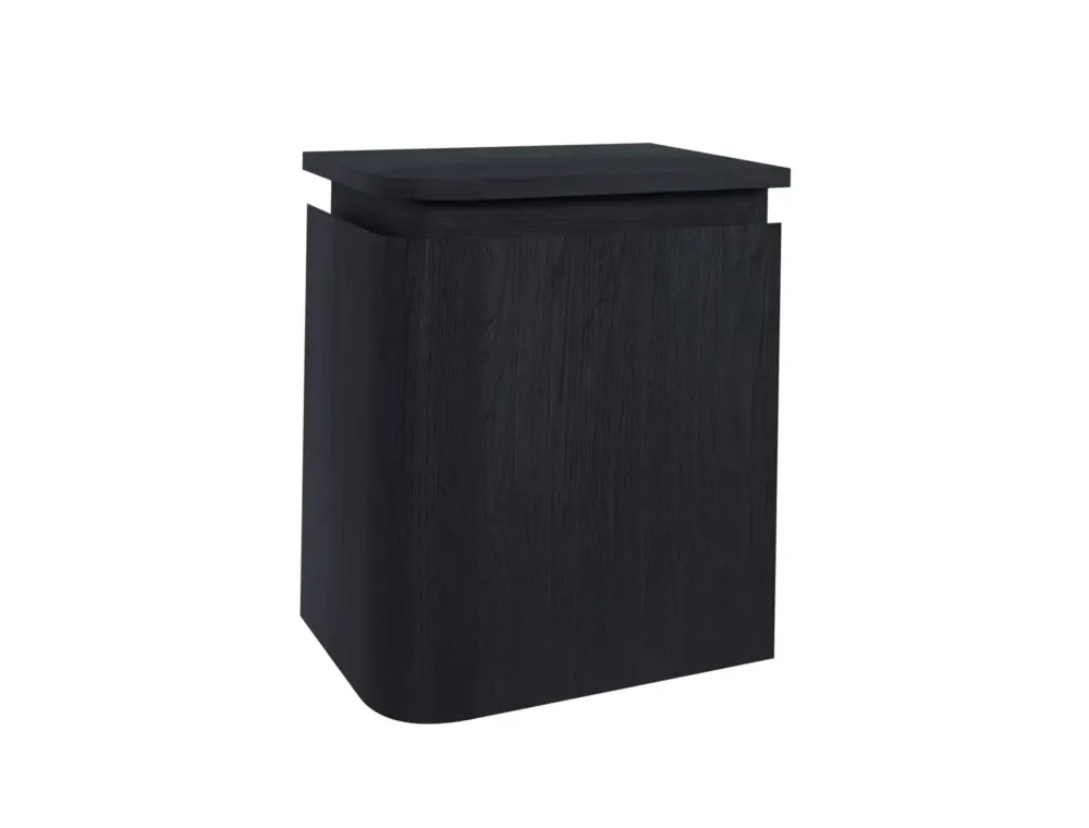 Express Levering Sjithouse Epoch greeploze fontein onderkast 35cm met links afgeronde topblad eiken donker