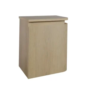 Sjithouse Epoch greeploze fontein onderkast 35cm met rechts afgeronde topblad eiken licht Nu Kopen