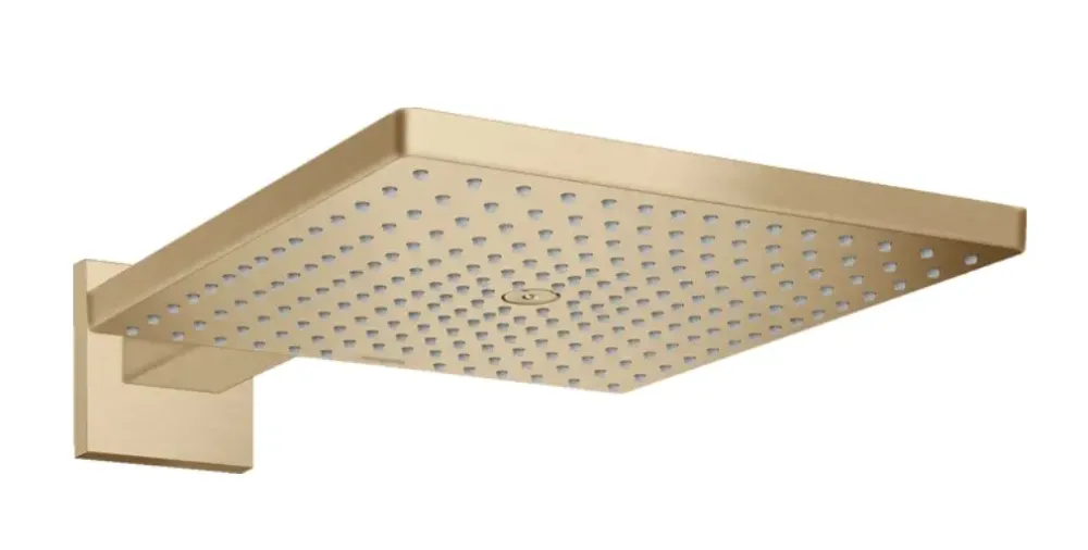 Laatste Versie Hansgrohe Raindance E hoofddouche 30cm met wandarm brons geborsteld