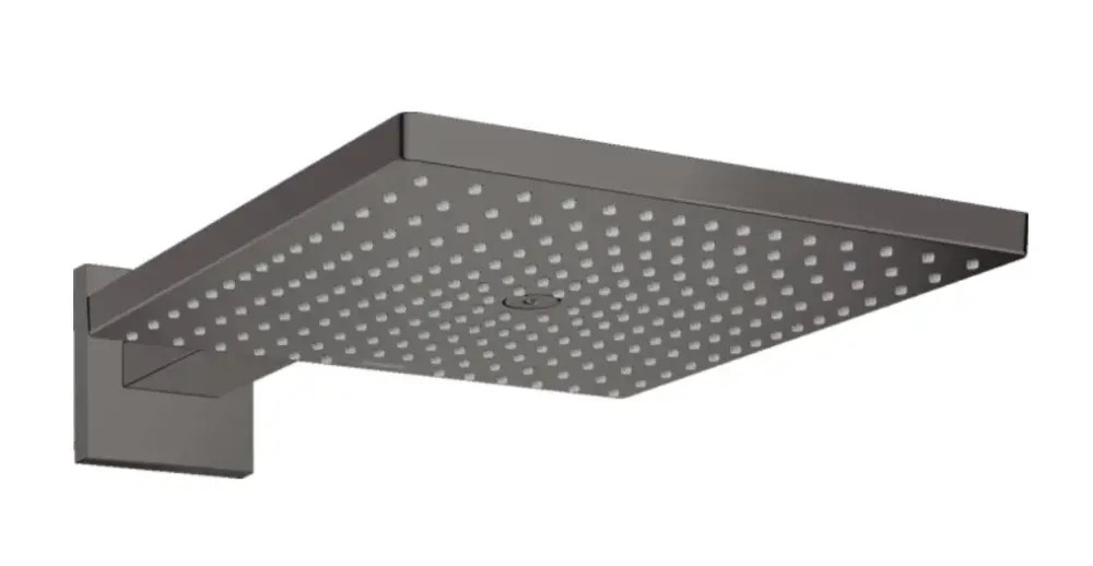 Hansgrohe Raindance E hoofddouche 30cm met wandarm zwart chroom geborsteld Nieuw
