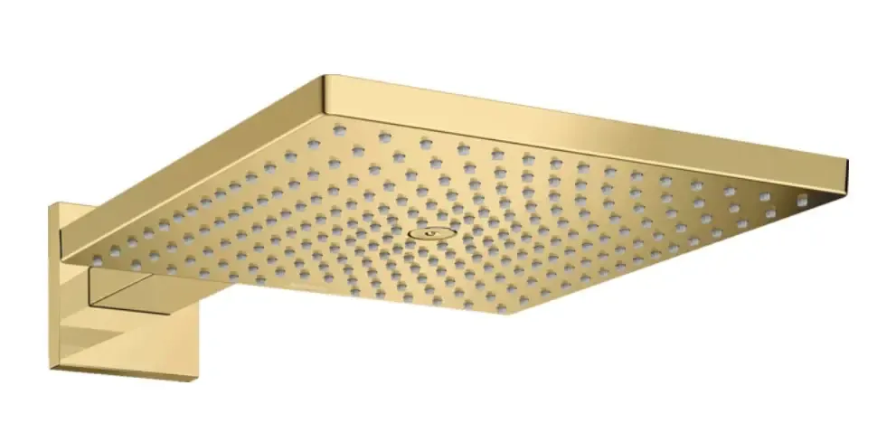 Hansgrohe Raindance E hoofddouche 30cm met wandarm goud gepolijst Koopje