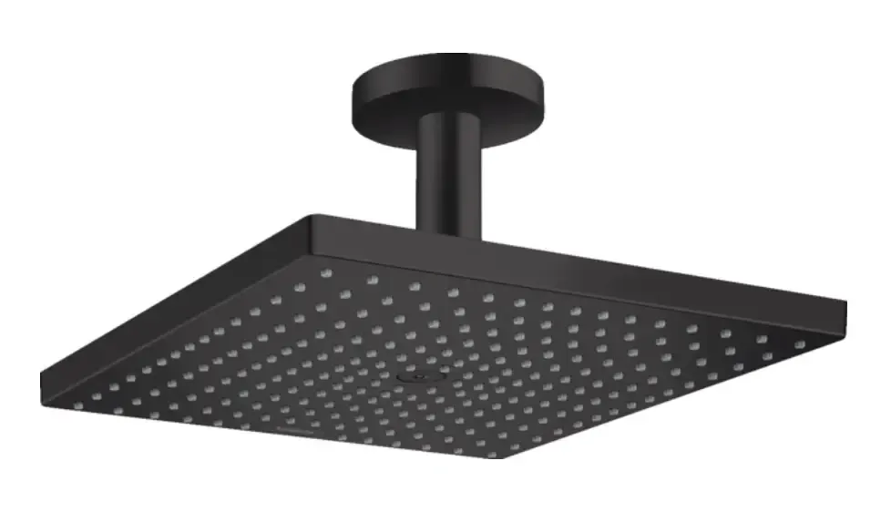 Direct Beschikbaar Hansgrohe Raindance E hoofddouche 30cm met plafondarm zwart mat
