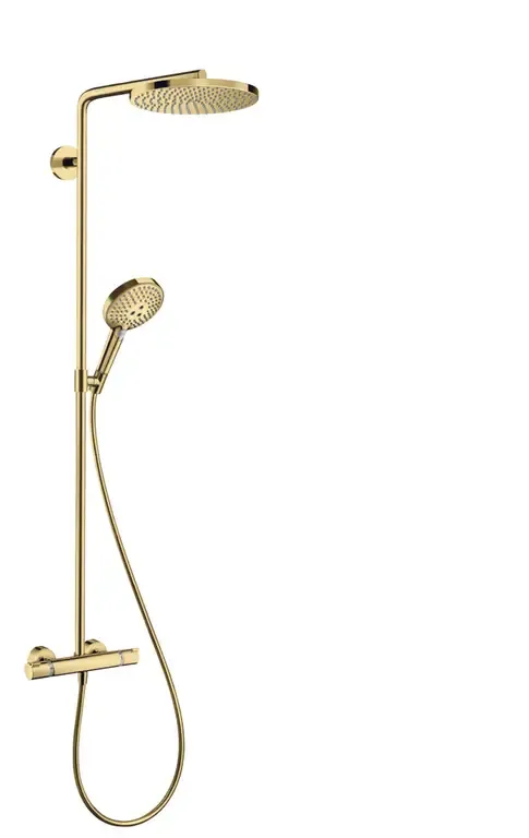 Hansgrohe Raindance Select S opbouw regendouche met 24cm hoofddouche goud gepolijst Shop Nu